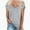 Gray, variant on Women's T Shirts V-Neck Short Sleeve Athletic Shirts Tee Tops