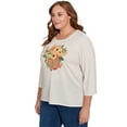 thumbnail image 3 of Alfred Dunner Womens Plus-Size Harvest Basket Top, 3 of 4