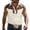 A-Beige2193, variant on XIAONU Men's Embroidered Western Shirts Point Collar Sleeveless Button‑Up Vests Relaxed Fit Cowboy Vests