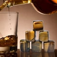 thumbnail image 2 of Set de 6 cristales escalofriantes Whiskey Stones FZBHRO Tiger Eyes, 2 of 7