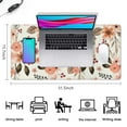 thumbnail image 5 of Brown Flowers with a Beige Background Desk Mouse Pad Pad Mouse Waterproof Non Slip for Office Home Work Gaming Desktop Tables Mousepad Rubber Base Mousepad with Stitched Edges 35.4x15.7inches, 5 of 7