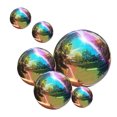 thumbnail image 4 of NUOLUX 6Pcs Stainless Steel Gazing Ball Mirror Polished Hollow Ball Reflective Garden Sphere, 4 of 5