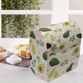 thumbnail image 4 of Avocado Lounger Chair Bag, Concept of Whole Fruit and Slices with Flowers and Leaves, High Capacity Storage with Handle Container, Lounger Size, Champagne and Multicolor, by Ambesonne, 4 of 5