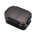 thumbnail image 3 of asddcavvf Compartments Lunchbox With Stainless 1500ML Steel Double Layer Lunch Kitchen，Dining & Bar Food Storage Container Food Containers Glass, 3 of 7