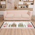 thumbnail image 2 of Yayeee Runner Rug for Bedroom 2'x6' Machine Washable Hallway Non Slip Mat, Red Christmas House, 2 of 8