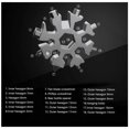 thumbnail image 3 of Llave de copo de nieve multifuncional, herramienta de acero octogonal hexagonal ligera B, 3 of 3