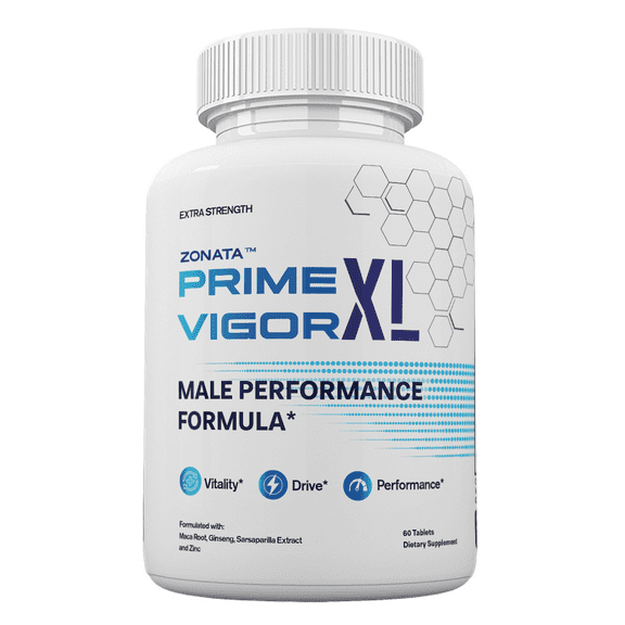 Zonata Prime Vigor XL For Men Advanced Formula, Prime Vigor XL Pills, 60 Count