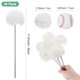 thumbnail image 3 of Uxcell Flores de Bola de Crisantemo Artificial, Ramos de Seda de Hortensia Falsos para el Hogar/Boda Blanco Crema 30 Pack, 3 of 7