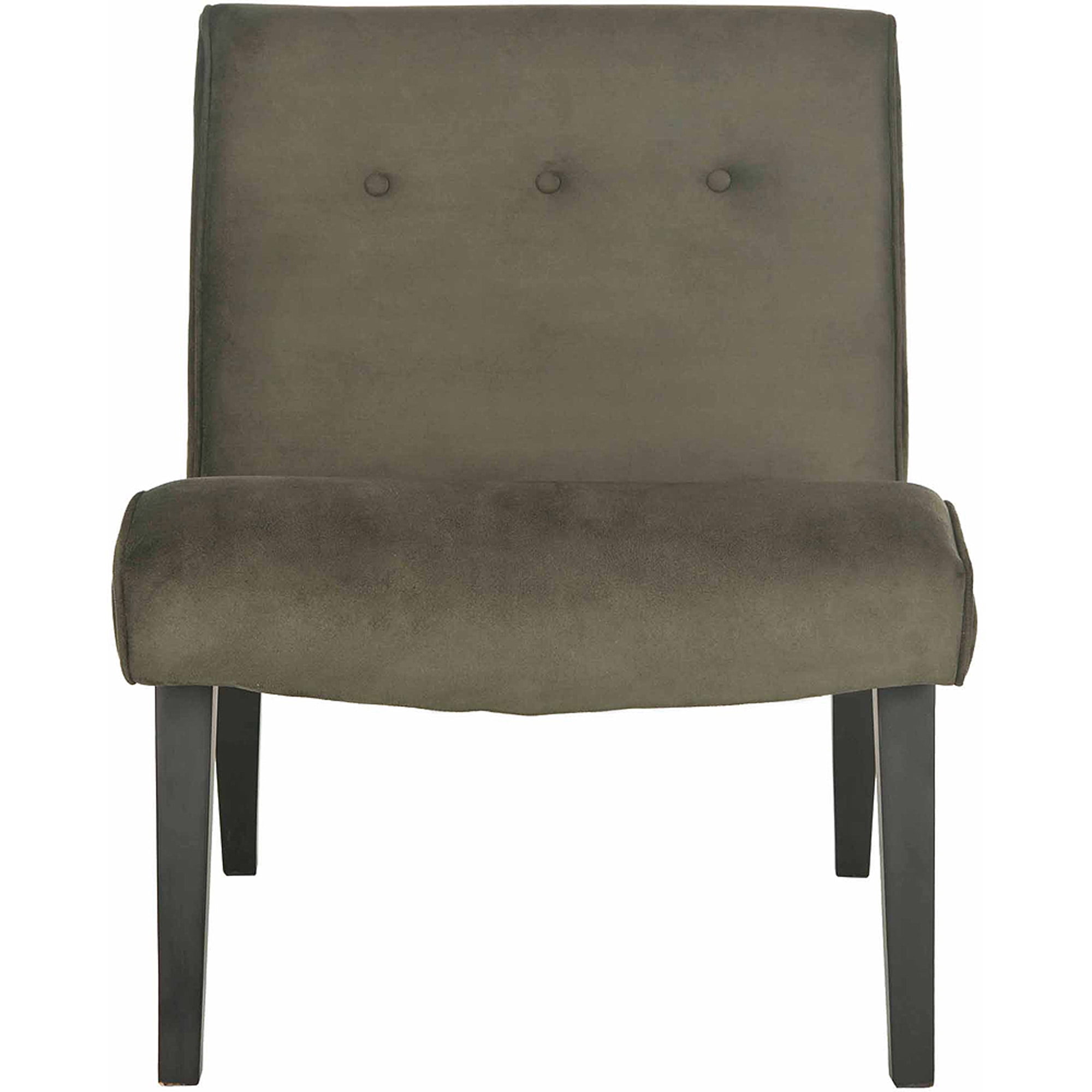 SAFAVIEH Mandell Transitional Glam Tufted Chair W/ Buttons, Forest Green