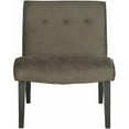 thumbnail image 2 of SAFAVIEH Mandell Transitional Glam Tufted Chair W/ Buttons, Forest Green, 2 of 4