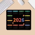 thumbnail image 4 of 2026 Calendar Mouse Pad, Smooth Desktop Accessory, Non-Rubber Base, Computer Mousepad with Yearly Calendar, Design 4, 4 of 4