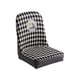 thumbnail image 4 of Fundas Elásticas para Sillas de Comedor, Resistentes Al Desgaste, Decorativas, Extraíbles, Universales, Fundas de Asiento para Fiestas, Comedores, Blanco Macarena Cubierta de asiento, 4 of 5