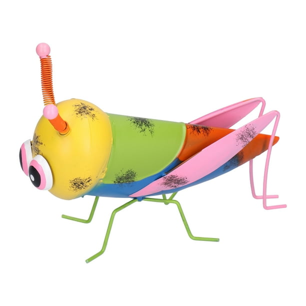 Adorno de jardín, adorno de jardín, material de hierro, adorno de césped, adorno de insectos, aspecto llamativo
