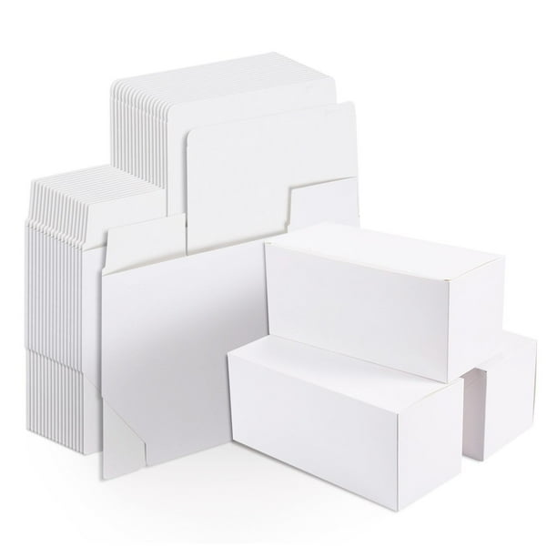 White Gift Boxes - 20-Pack Rectangle Gift Wrapping Paper Boxes with