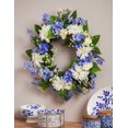 thumbnail image 2 of Evergreen Cypress Home Spring Blue and White Wreath - 24 x 5 x 24 Inches, 2 of 2