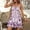 Purple, variant on KLHDSF Dresses For Women Fashion Floral Printed Sleeveless Vacation V-Neck Summer Dress Blue L
