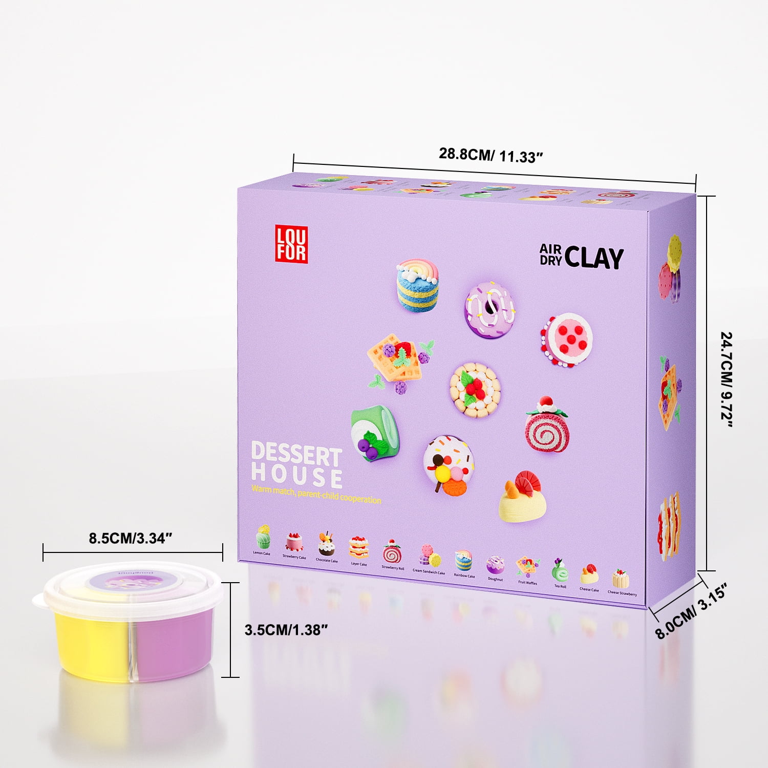 Air Dry Clay Kits - Modeling Clay for Kids, Ultra Light & Soft, Safe & Non-Toxic, DIY Air Dry Clay Kit with Sculpting Tools and Tutorials, Creatible Art Crafts Toys Gifts for Boys Girls