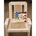 thumbnail image 2 of Carolines Treasures BB9668PW1818 Morkie Patriotic Fabric Decorative Pillow  18H x18W multicolor, 2 of 2