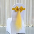 thumbnail image 1 of 24*6 Cm Chair Backs Bow Chair Cover Bands Chair Sashes Elastic Druable, 1 of 8