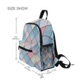 thumbnail image 3 of FORMRS School Backpack with Front Zippered Pocket 12" Student Travel Daypack, Beige Art Pattern, 3 of 6