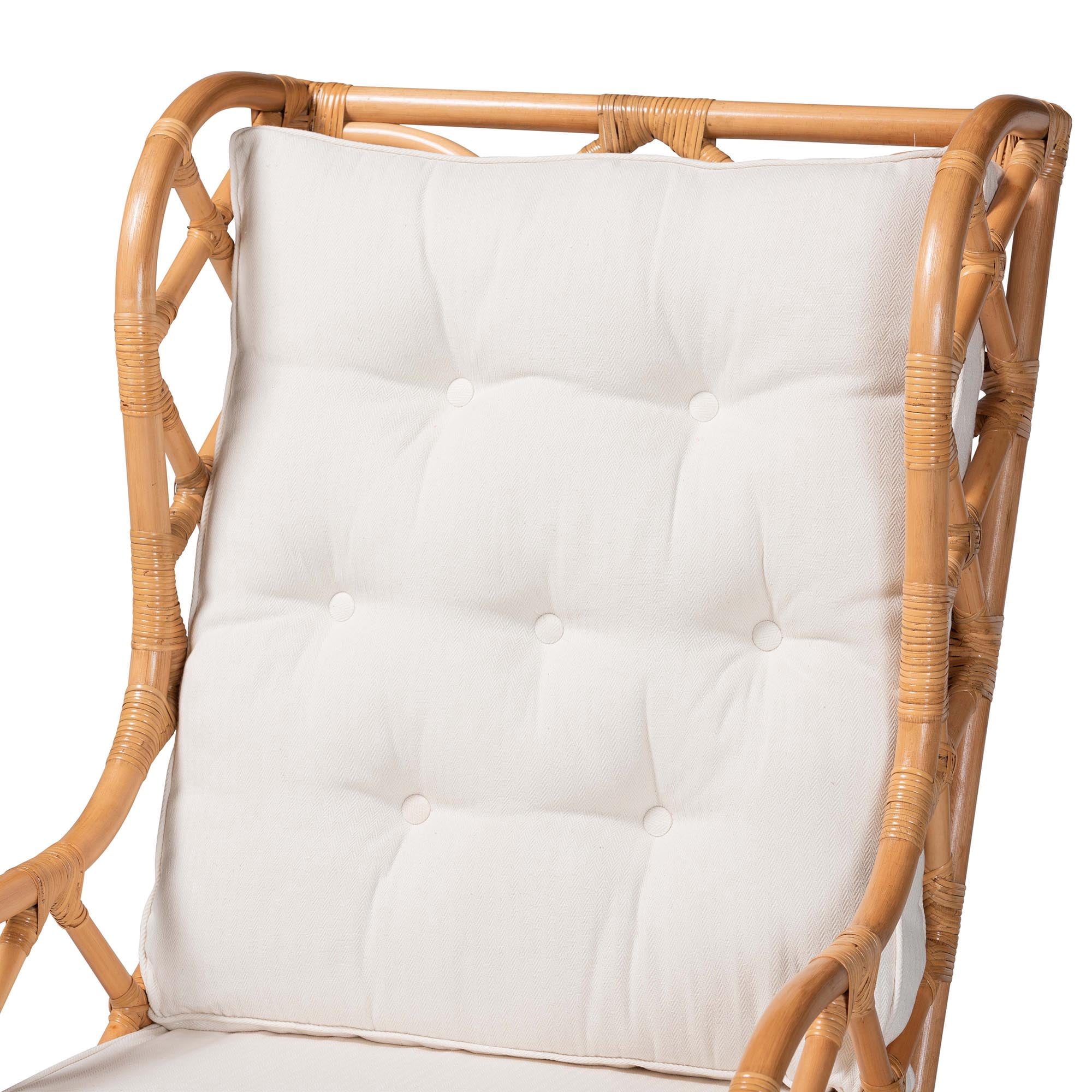 bali & pari Todd Boho Armchair, Natural Rattan