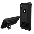 thumbnail image 3 of TJS Apple iPhone Xs MAX 2018 Case, 360° Belt Clip Holster Dual Layer Hybrid Shock Absorbing Resist Kickstand Armor Phone Case Cover (Black), 3 of 8