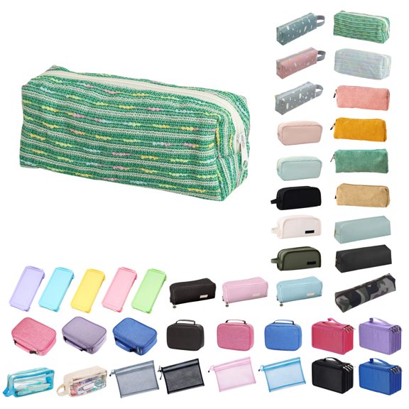 Dongrere Pencil Bag Pen Case, Soft Small Pencil Pouch Organizer with Zipper, Cute Pencil Case Pouch Stationery