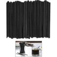 thumbnail image 4 of Straight tube plastic straws 500pcs black for water and beverages, 4 of 5