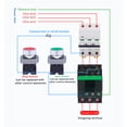 thumbnail image 3 of AC Contactor 1NO 1NC 9A 380V Coil AC Contactor Replaces High Voltage Motor Controller LC1D09 for Electrical Installation, 3 of 7