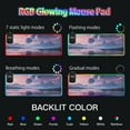 thumbnail image 5 of RGB Gaming Mouse Pad 15W Wireless Charging Large Waterproof Desk Mat 13 Light Modes Mousepad 35.4x15.7 Beautiful Alien Landscape, 5 of 6
