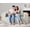 Greyolive, variant on Modular Sectional Sofa 2 Seater Loveseat Modular Couch with Deep Seat Memory Foam Cloud Chair with Pillows Oversized Sectional Sofa for Living Room Bedroom (Strip White, Loveseat)
