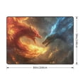 thumbnail image 2 of Area Rugs For Living Room Decor - Red and Blue Fire Dragon B Soft Anti Slip Throw Washable Rugs 5x7 For Bedroom, Indoor Carpet For Bedroom Living Room 80x58In, 2 of 7