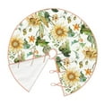 thumbnail image 3 of Bingfone Christmas Tree Skirt Mat Christmas Decoration Interior 30"-Watercolor Bright Sunflowers, 3 of 8