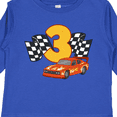 thumbnail image 4 of Inktastic Number Three Race Car Boys or Girls Long Sleeve Toddler T-Shirt, 4 of 5