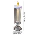 thumbnail image 3 of JeashCHAT Christmas Home Decoration Craft Night Light Colorful Crystal Candle LED Night Light, 3 of 5