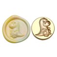 thumbnail image 1 of PENGXIANG -shaped Stamp Head 3D Relief Copper Head for Wedding Card (Triceratops), 1 of 10