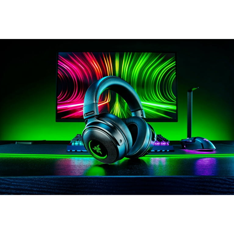 Razer Kraken V3 Pro Wireless Gaming Headset for PC, 2.4GHz, Haptics, Chroma  RGB, 368g, Black 