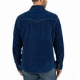 thumbnail image 2 of Wrangler Mens Navy Corduroy Retro Shirt, 2 of 3