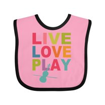 Inktastic Live Love Play Violin Girls Baby Bib