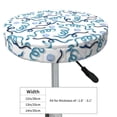 thumbnail image 4 of Fotbe Hand Drawn Snake Stool Covers Round,Waterproof Round Bar Stool Covers Bar Chair Covers Washable Stool Cushion Slipcover for 12-14 Inch Chair-12 inch, 4 of 7