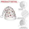 thumbnail image 6 of Cauagu Cherry Berries Pattern Christmas Hat for Kids,Xmas Holiday Hat Santa Hat for Boys & Girls Festive Headwear Accessories for Christmas/New Year/Holiday, 6 of 6