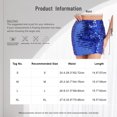 thumbnail image 7 of Oyolan Women's Sparkle Glitter Sequins Bodycon Pencil Skirt Micro Mini Skirt Night Out Party Club Green M, 7 of 7