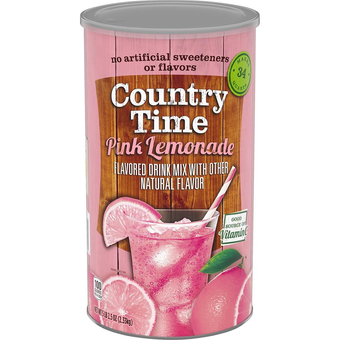 Country Time Pink Lemonade Mix (82.5oz) - Walmart.com