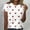 White, variant on Guzom Valentine's DayWomens White Red Heart Print Short Sleeve Crew Neck T-Shirt, Stretchy Polyester Spandex Casual Tee with Inclusive Sizing S-XXXL,Size 3XL