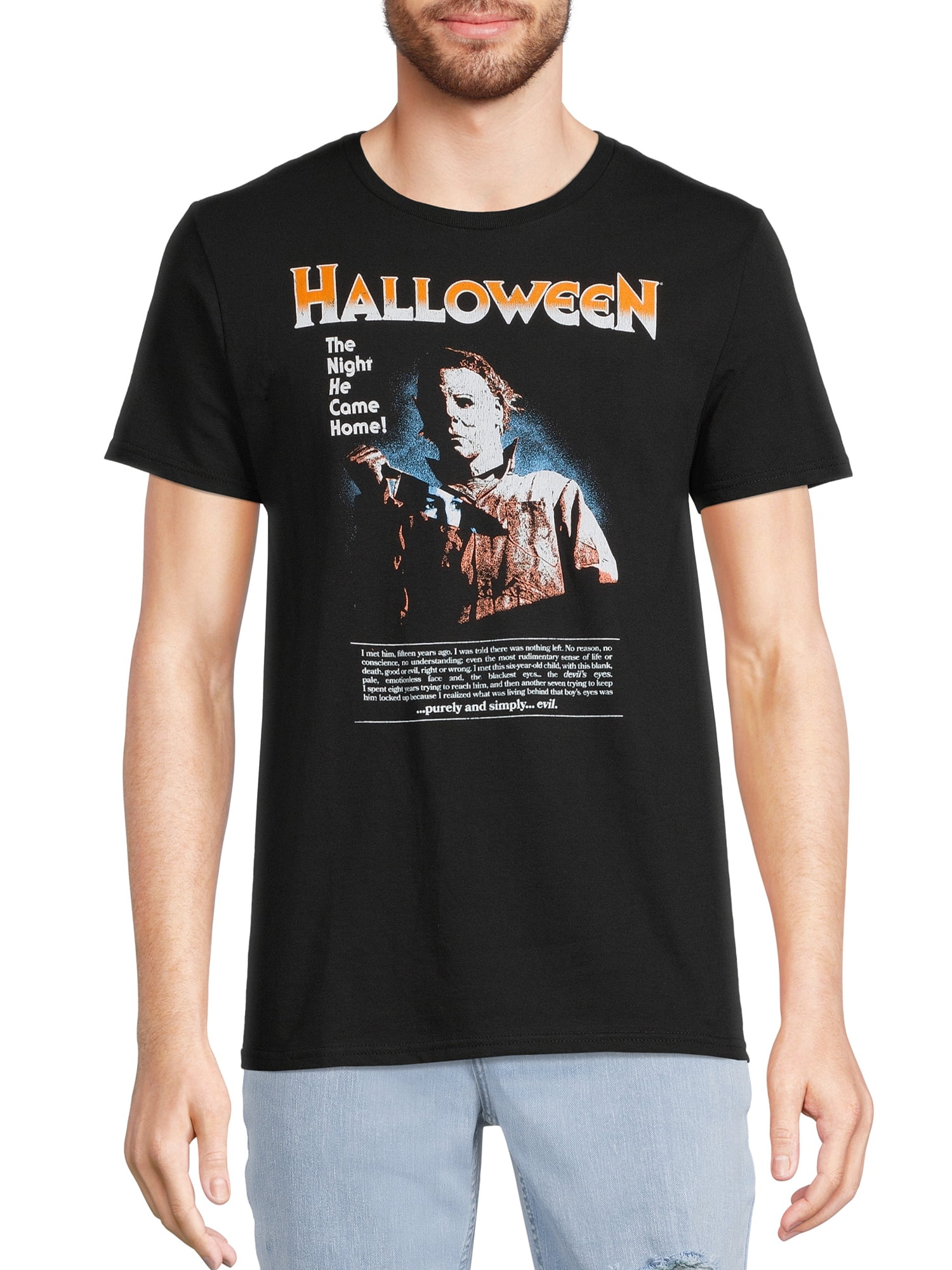 John Carpenter's Halloween Men's and Big Men's Graphic Tee Shirt, 2-Pack