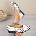 thumbnail image 5 of Domzle Women Ballet Flats Comfort Work Shoes Wide Width,omfort,Casual Shoes,Office,Light Weight,Low Heel,Summer Fall ,Slip On White -BD56, 5 of 10
