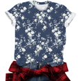 thumbnail image 5 of Fengqque 2025 Modern Women's Casual Round Neck Printed Pullover Short Sleeve T-Shirt, 5 of 5