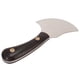 thumbnail image 4 of Cuchillo para cortar cuero, cuchillo semicircular para bordes de cuero, pulido fino, alta dureza, con mango de sándalo, 4 of 8