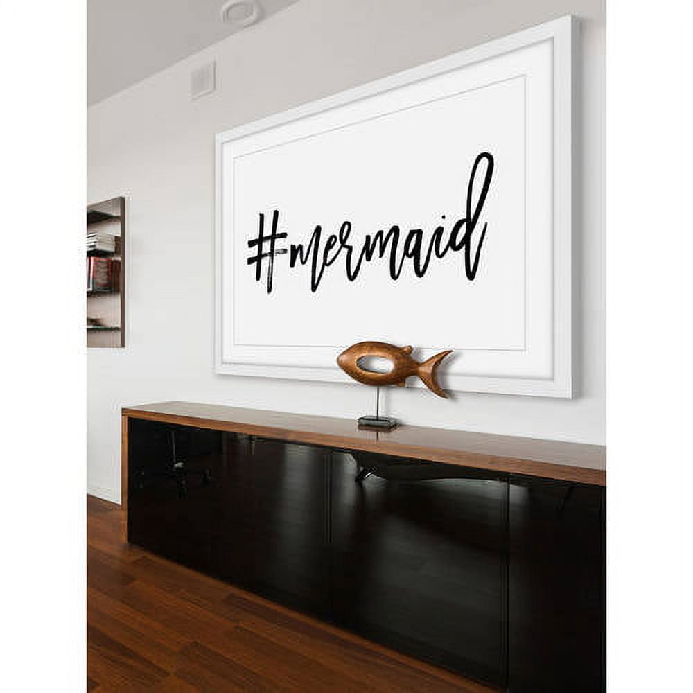 "#Mermaid" Framed Painting Print
