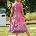 thumbnail image 3 of WILLBEST Vestido Corto Mujer Vestido Informal Con Bolsillo Sin Mangas Y Estampado Degradado Para Mujer, 3 of 3